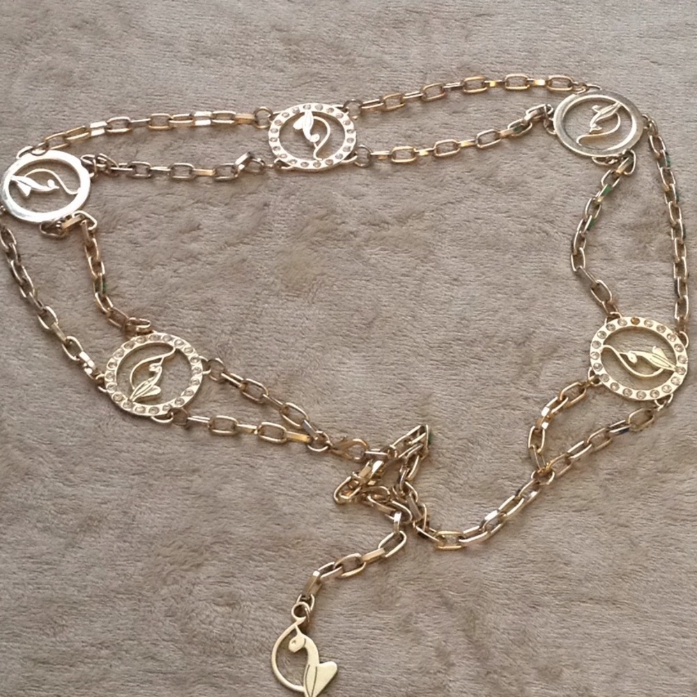 BabyPhat Gold Rhinestone Belt